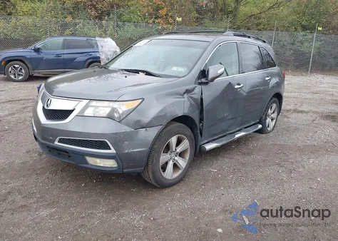 2011 Acura Mdx Technology Package z USA, uszkodzony, nr VIN 2HNYD2H41BH521635